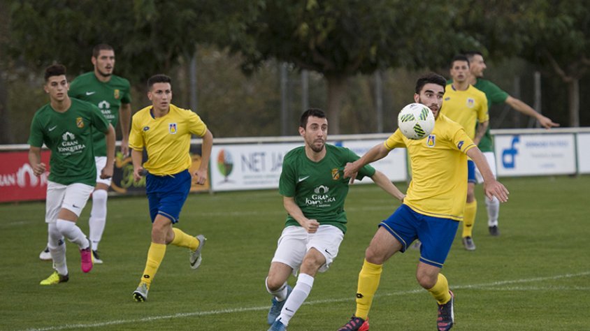 Una imatge del partit contra el Castelldefels