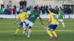 Una imatge del partit contra el Castelldefels