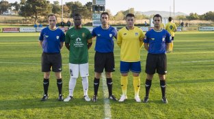 Una imatge del partit contra el Castelldefels