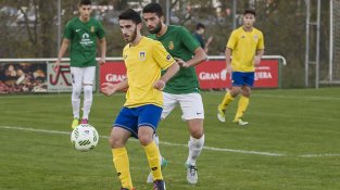 Una imatge del partit contra el Castelldefels