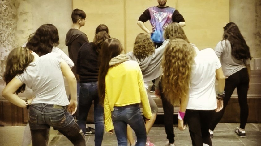 Experimentant amb danses urbanes a Can Laporta