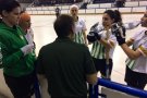 Un femení just d'efectius cau a la pista del CP Roda