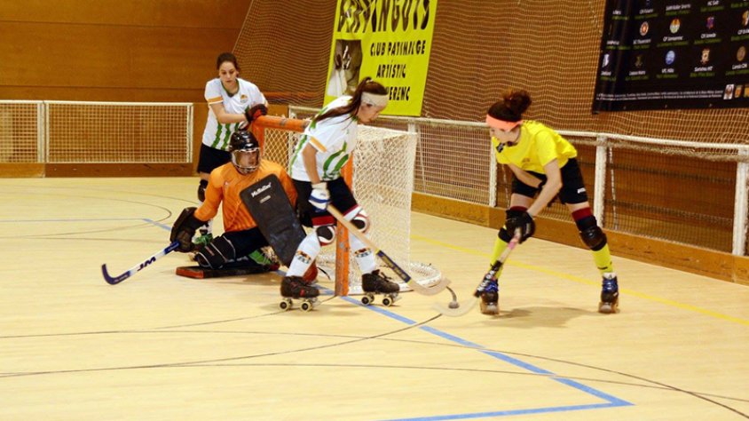 El sènior femení cau davant del CP Olesa de Primera Nacional Catalana. Imatge d'arxiu.