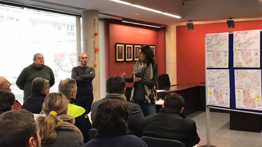 L´alcaldessa, Sònia Martínez, ha explicat a empresaris i veïns el projecte de Foment