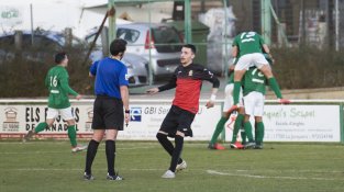 Imatge del partit entre la Jonquera i el Cerdanyola d'aquest cap de setmana passat