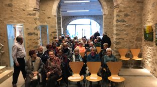 Imatges de la reunió general de socis del Casal de l'Avi de la Jonquera, celebrada divendres passat.