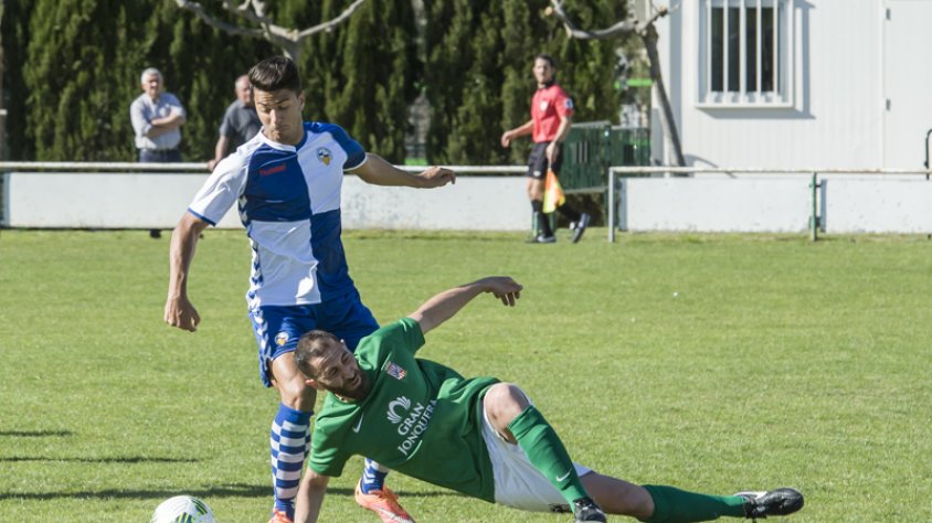 Imatge del partit entre la UE la Jonquera i el Sabadell B