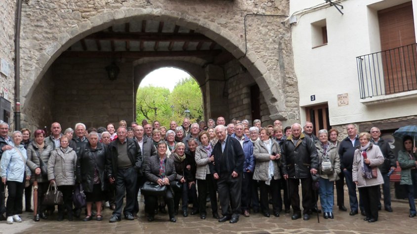 Fotografia de grup a Sant llorenç de Morunys