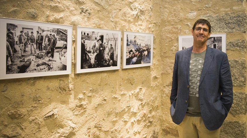 Robin Townsend, en la inauguració de l'exposició