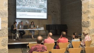 Presentat a Can Laporta l'estudi del projecte de reforma del carrer Major a càrrec dels arquietectes redactors