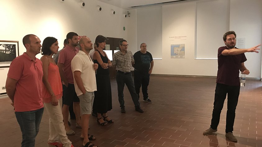 Imatges de la inauguració aquesta tarda de la nova exposició “El Món dels Vencedors”