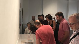Imatges de la inauguració aquesta tarda de la nova exposició “El Món dels Vencedors”