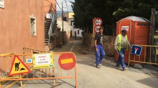 Estat actual de les obres del carrer Cantallops