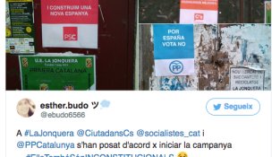 Així són els que van aparèixer a la Jonquera aquest dilluns i que ja es difonen per xarxes socials