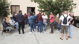 Imatge de la celebració del referèndum a Cantallops