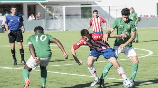 Una imatge del partit contra el Manresa