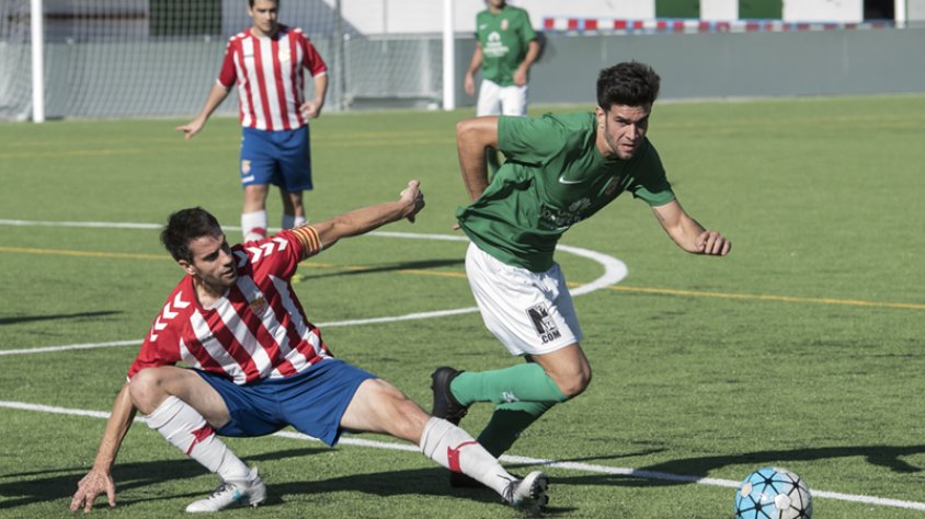 Imatge del partit contra el Manresa