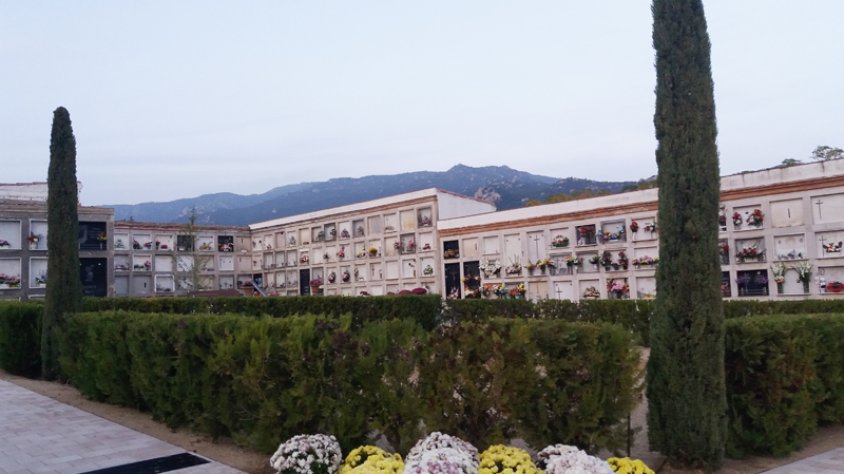 El cementiri, arranjat uns dies abans