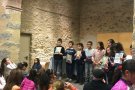 Els infants reciten poemes a Can Laporta
