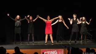 També hi van participar els actors del grup de teatre figuerenc