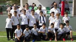 El club va homenatjar els dos benjamins, que s'han proclamat campions de les seves respectives lligues