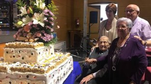 Francesc Ventura i Maria Cufí van ser els homenatjats més grans