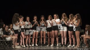 Els alumnes de segon van tocar instruments de vent