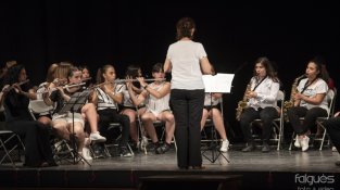 Els alumnes de segon van tocar instruments de vent