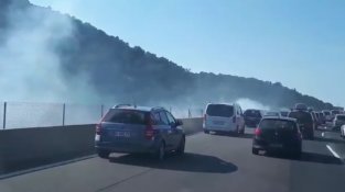 Així es veu l'incendi des de la mateixa Ap7