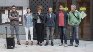 A la Jonquera es va llegir el manifest a davant de l'Ajuntament