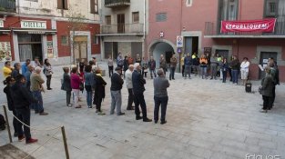 A la Jonquera es va llegir el manifest a davant de l'Ajuntament