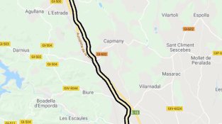 La carretera ha estat tallada durant tres hores