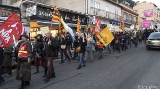 La mobilització estava convocada per diversos sindicats francesos i catalans