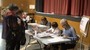 Un instant de la jornada, a la Jonquera