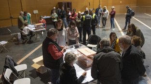 Un instant de la jornada, a la Jonquera