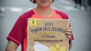 Pérez, promocionant la Marxa dels Dòlmens