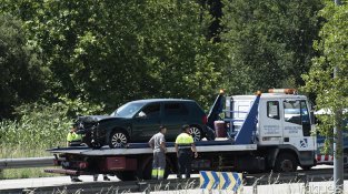 L'accident va ser a sota el pont de l'autopista