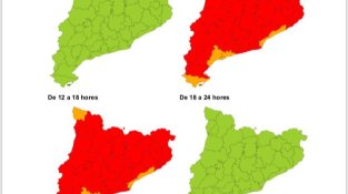 Mapa d'alertes de la Generalitat