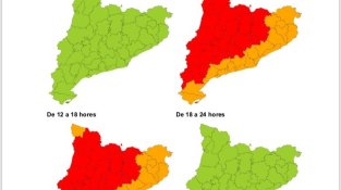 Mapa d'alertes de la Generalitat