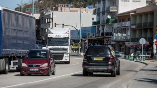 Captura actual de la mateixa zona, entrada nord de la Jonquera