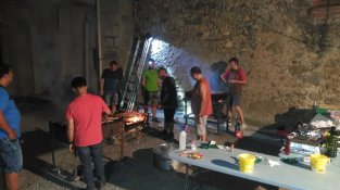 L'àpat es va fer a la plaça Nova