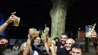 L'àpat es va fer a la plaça Nova