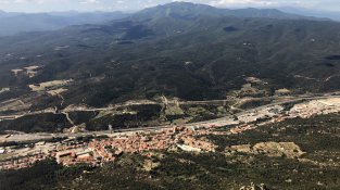 Imatge aèria de la Jonquera. Capturada avui dijous 26 de setembre de 2019