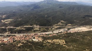 Imatge aèria de la Jonquera. Capturada avui dijous 26 de setembre de 2019