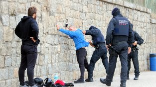 Els Mossos han escorcollat alguns manifestants