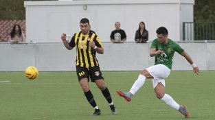 Un instant del partit del Quarta Catalana