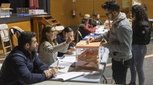 La jornada electoral a la Jonquera