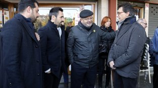 Entre els concentrats hi havia veïns i diversos càrrecs electes d'ERC