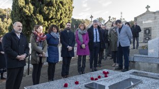 L'homenatge va passar pel Pertús, la Jonquera i Agullana