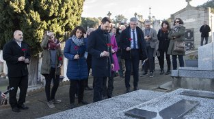 L'homenatge va passar pel Pertús, la Jonquera i Agullana